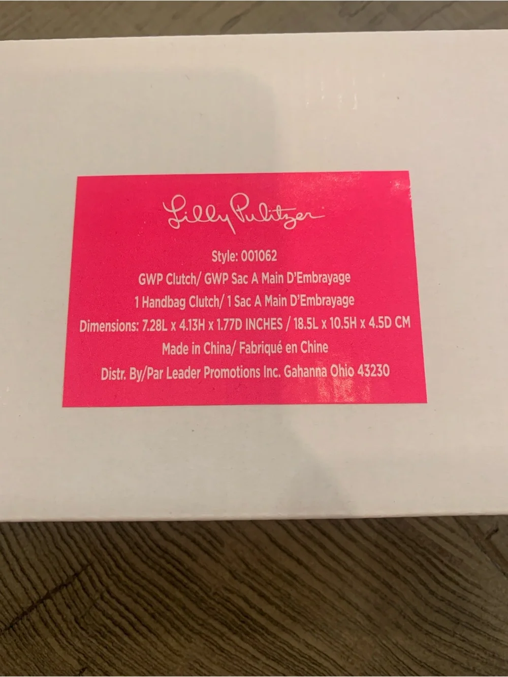 NWT—-Lilly Pulitzer Acrylic Clutch/Crossbody in A Cherry on Top
